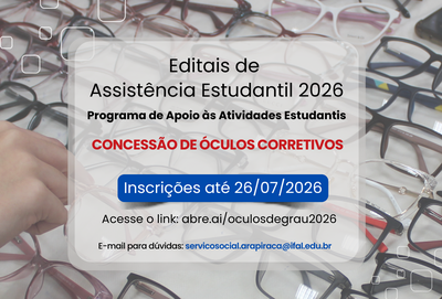 Edital de concessão de óculos