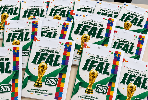 Álbum de figurinhas dos servidores promove integração e valorização funcional no Ifal Arapiraca
