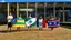 Alguns dos participantes das Olimpíadas expressam a sua origem através da bandeira de seus Estados - Foto: Adriana Ferreira