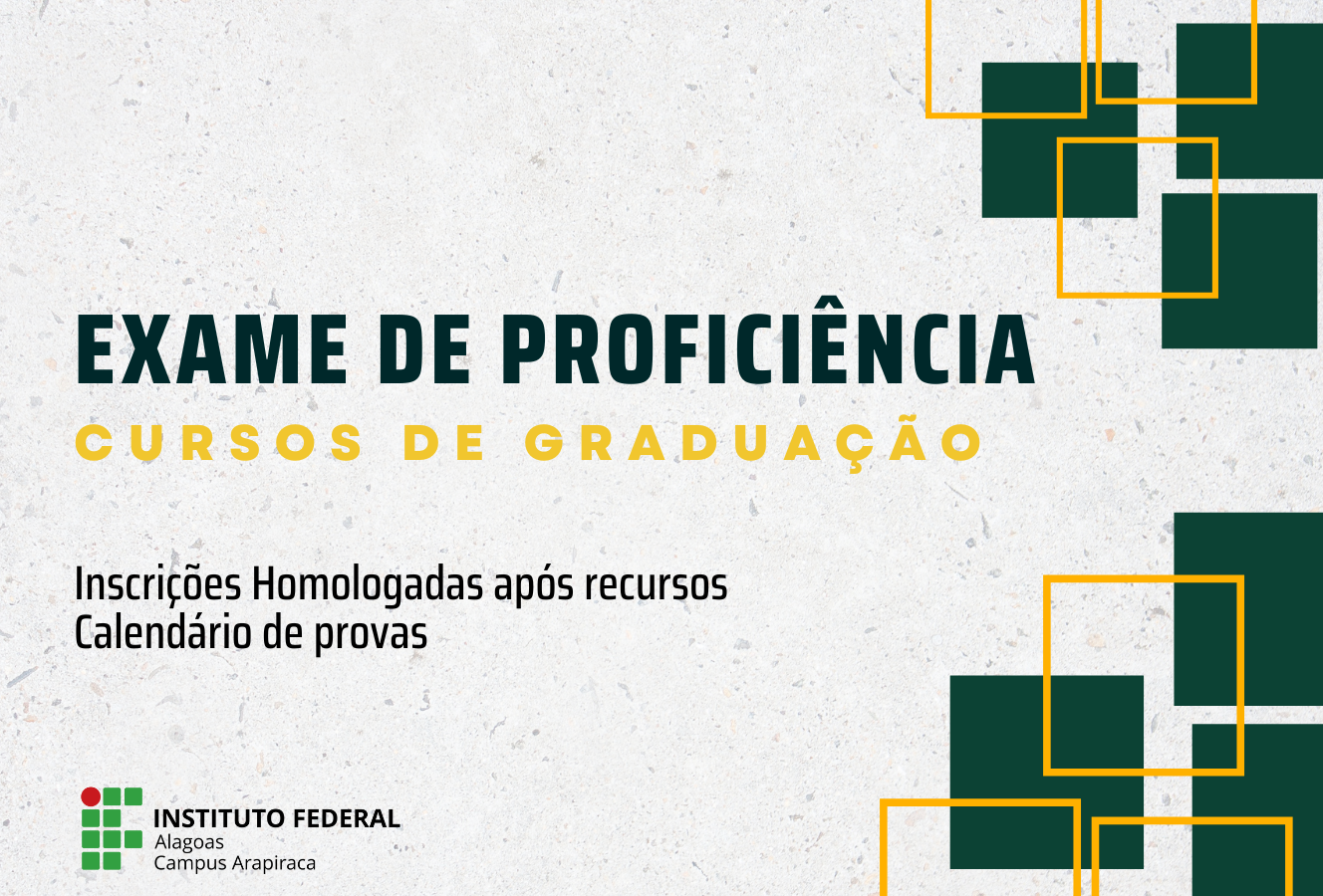 Edital de Proficiência