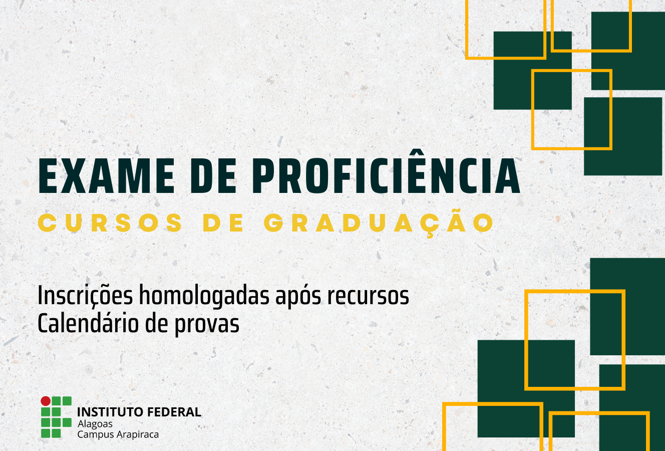 Edital de Proficiência
