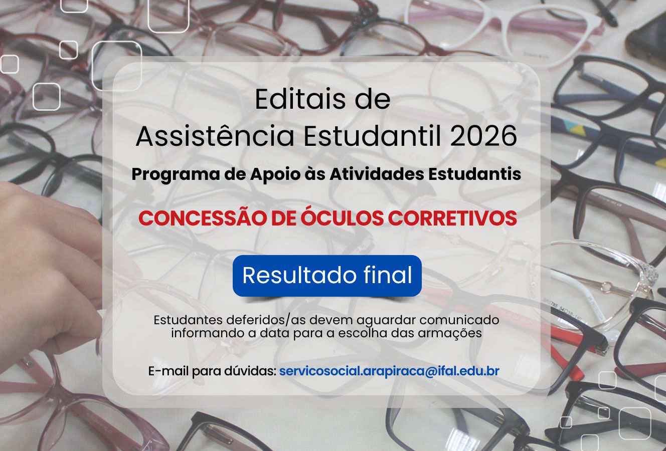 Concessão de óculos corretivo