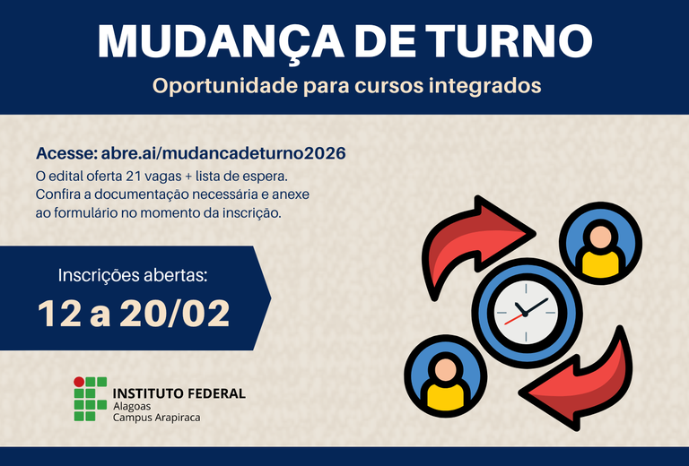 Edital Mudança de turno