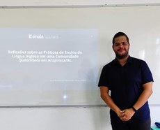 José Raimundo Pereira apresenta trabalho no Encontro Nacional de Linguística Aplicada, na Ufal