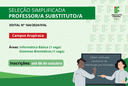 Seleção de professor substituto