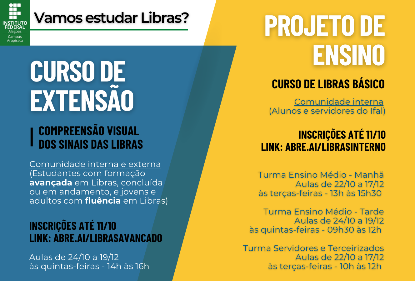 Libras no Ifal Arapiraca