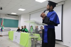 Orador da turma destacou persistência para realização da certificação conjunta