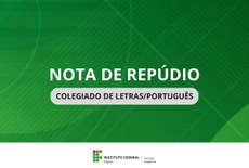 Nota produzida em reunião do Colegiado de Letras/Língua Portuguesa