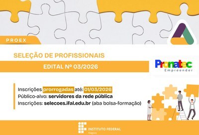 As inscrições seguem até 1º de março para seleção de professores/as formadores/as