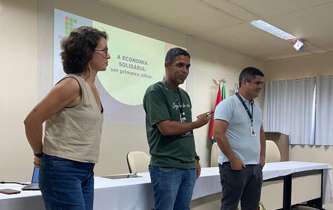 Atuação da EcoSol, a incubadora do Ifal, é apresentada aos servidores do Campus Benedito Bentes