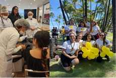 Ações sociais foram realizadas no Shopping Pátio e na praia de Ponta Verde