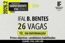 Processo seletivo do curso técnico em Enfermagem