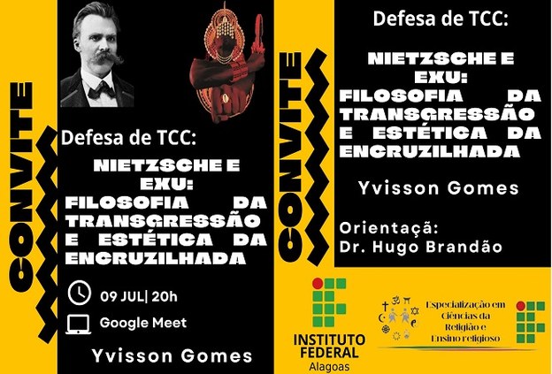 Especialização em Ciências da Religião e ensino Religiosa terá apresentação do primeiro TCC na noite desta quarta-feirta (9/7)