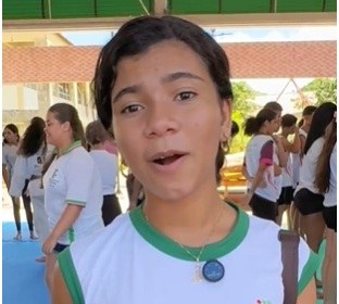 Ana Luísa gostou da experiência com capoeira