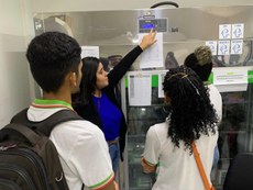 Estudantes do segundo período visitam à Central Municipal de Rede Frio