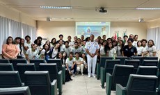 Capitão de fragata, Rodrigo Garcia proferiu palestra para os estudantes do Ifal- Benedito Bentes sobre  A Marinha e o concurso da Escola de Aprendizes-marinheiros