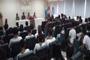 Cerimônia de abertura ocorrida no auditório do Campus  Benedito Bentes