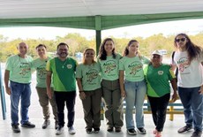 Equipe do Ifal Benedito Bentes na região amazônica para apresentar o jogo digital para comunidades ribeirinhas