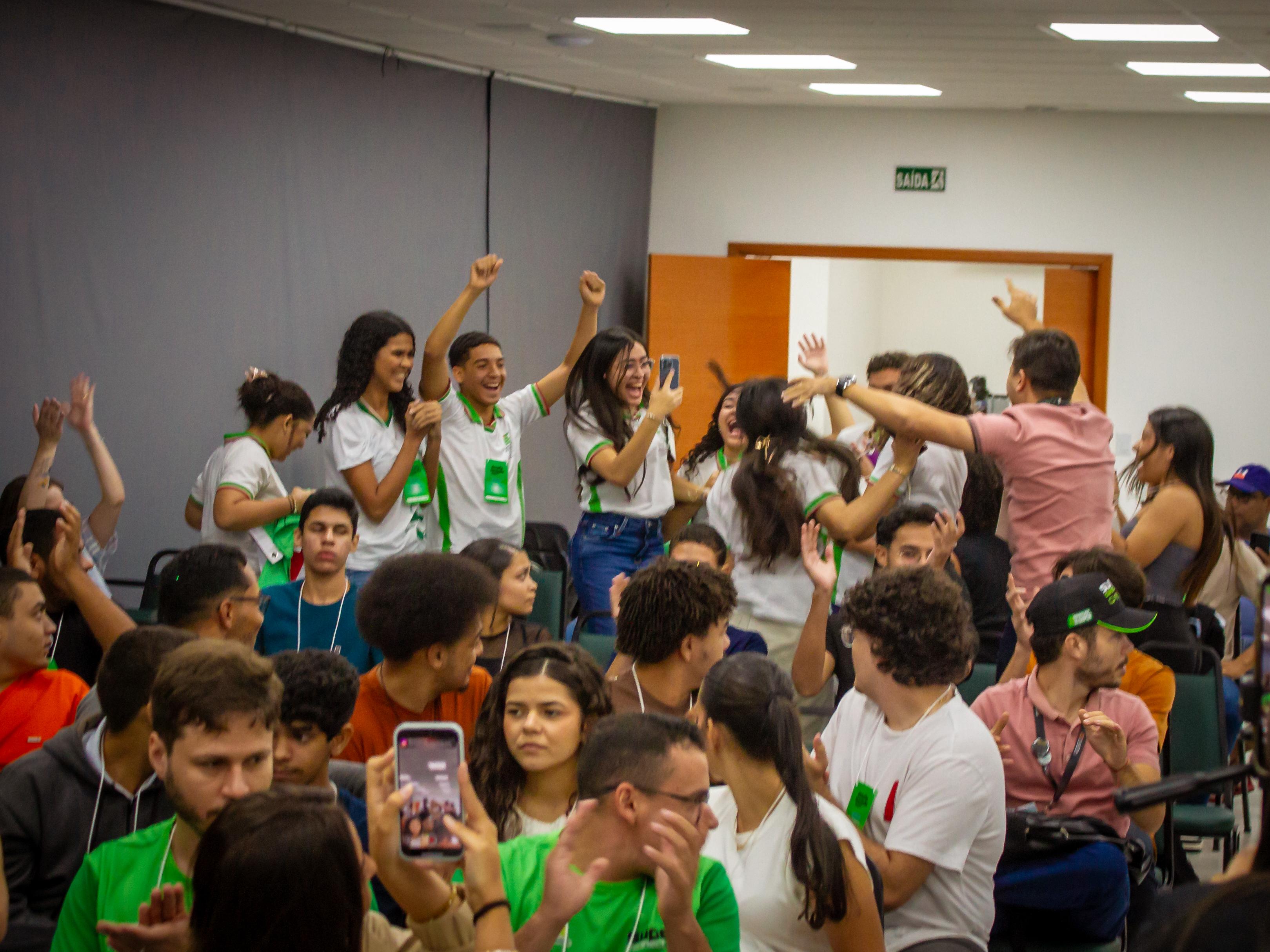 Comemoração  pela conquista do primeiro lugar  no Desafio de Inovação