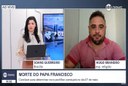 Professor Hugo Brandão  é entrevistado por emissora de rede nacional sobre o Conclave.