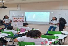 Estudantes durante o segundo encontro realizado no dia 26/10 no auditório do ifal Benedito Bentes