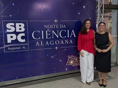Professoras Jordana Rangely e Roberta Carozo foram homenageadas pela SBPC