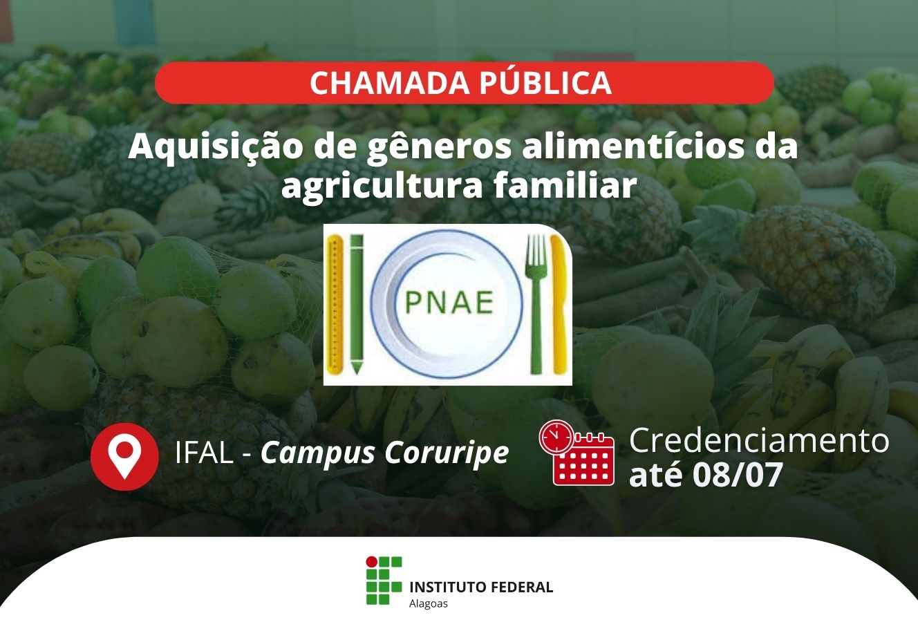 Chamada pública do Campus Coruripe