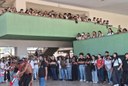 Estudantes e servidores do Ifal Campus Coruripe em um momento de troca de saberes e valorização da cultura indígena