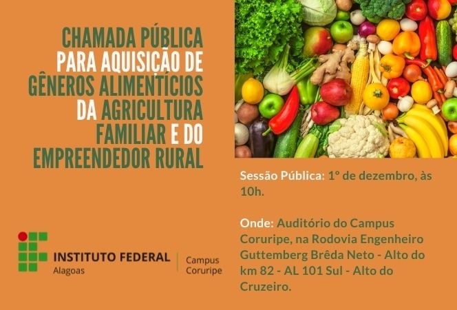 IFBA Jequié está com Chamada Pública aberta para compra da Agricultura  Familiar – Jequié Repórter