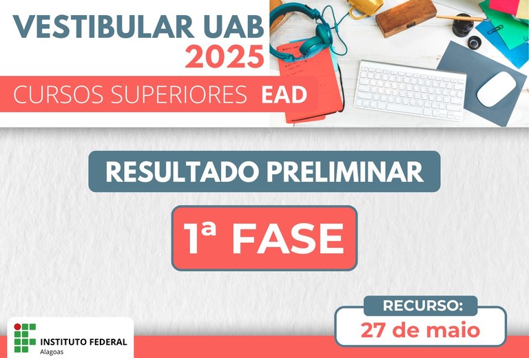 Resultado preliminar da 1ª fase