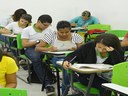 Alunos do Campus Penedo fazem prova da OBF. 
(Foto: Lidiane Neves)