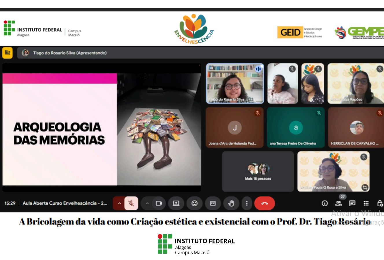 Aula fez parte do projeto de extensão Envelhescência