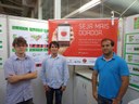 O professor Marcílio Ferreira e pesquisadores apresentaram o aplicativo Doe +.