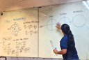 Stheffanie Louise deu aulas como regente em uma turma do primeiro ano do ensino médio do Ifal durante o  Programa Residência Pedagógica (PRP)