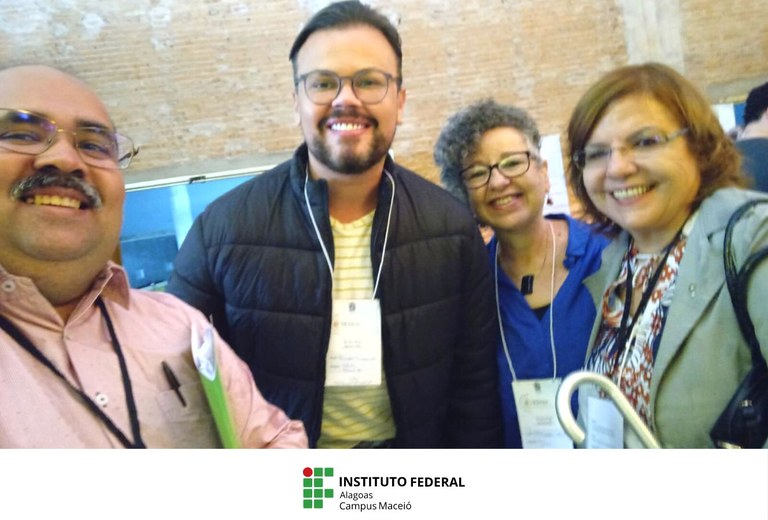 Os pesquisadores Zoroastro Neto (Ifal), Ricardo Jorge (Ifal), Rossana Gaia (Ifal) e Maria Francisca Oliveira (Ufal) participaram do evento internacional na área de Argumentação 