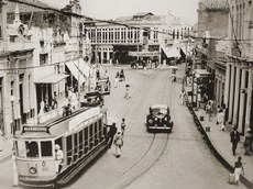 Rua do Comércio nos Anos 50. Foto: Acervo Portal História de Alagoas.