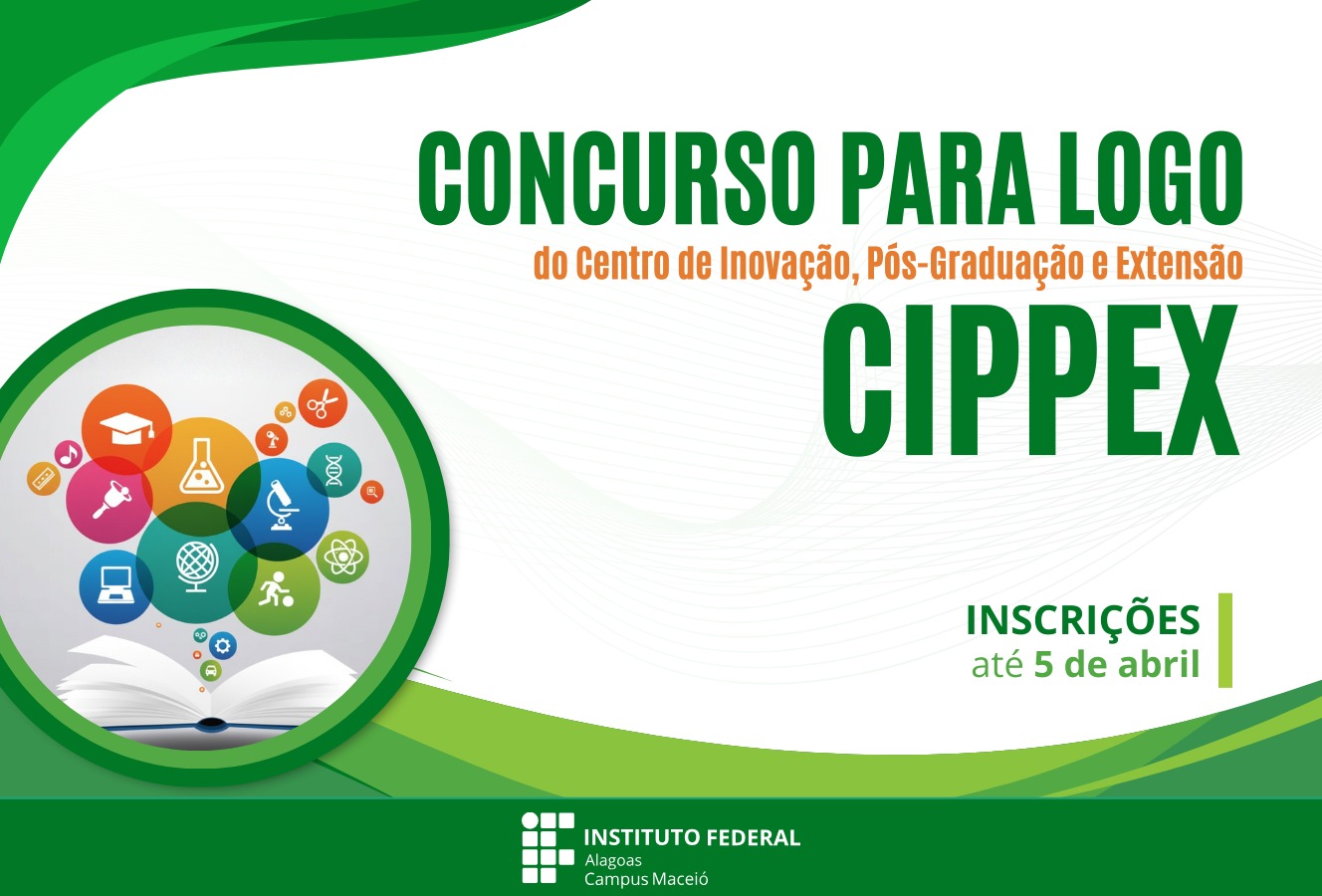 Ifal Maceió abre concurso de logomarca para o novo Centro de Inovação, Pesquisa, Pós-Graduação e Extensão (CIPPEX)