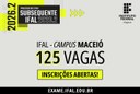 Ifal Maceió abre inscrições para 125 vagas em cursos técnicos subsequentes