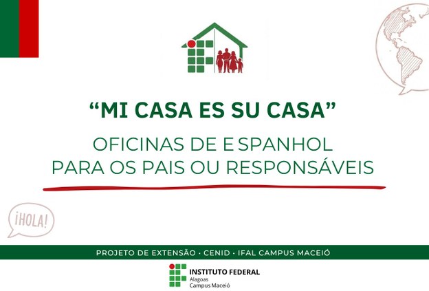 Ifal Maceió abre inscrições para oficinas gratuitas de espanhol voltadas às famílias de estudantes