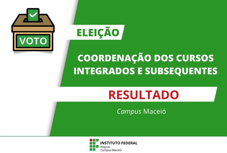 Ifal Maceió divulga resultado de eleições para coornedador de cursos