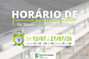Ifal Maceió informa horário de funcionamento durante recesso acadêmico