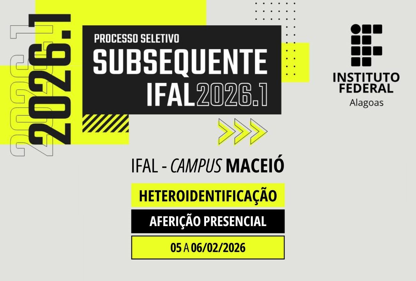 Aferição presencial acontece nos dias 05 e 06 de janeiro