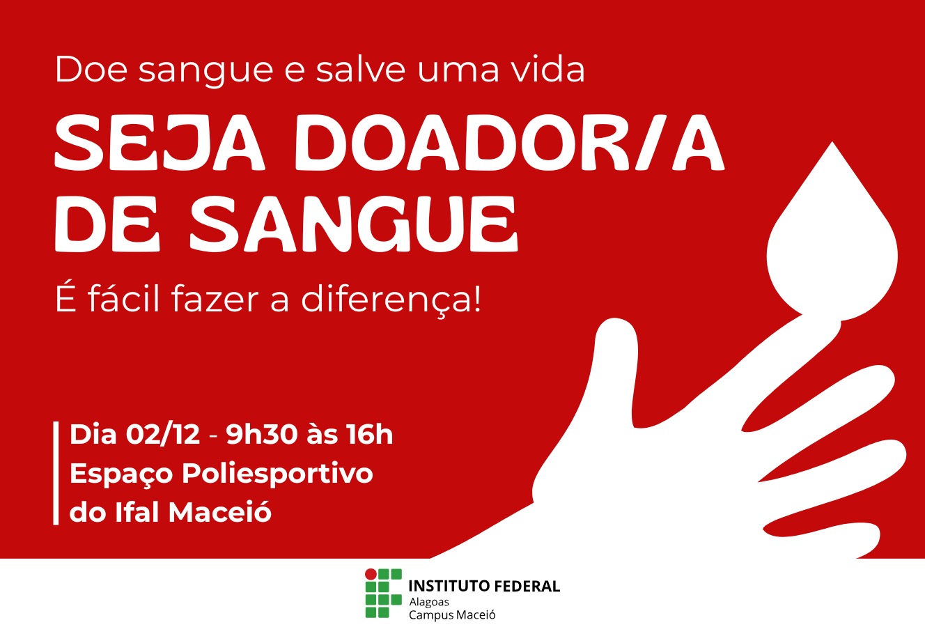 Ifal Maceió realiza campanha de doação de sangue no campus
