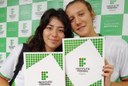 Ariana Olbia e Angelica Moncalieri se interessam por língua portuguesa e diferenças culturais