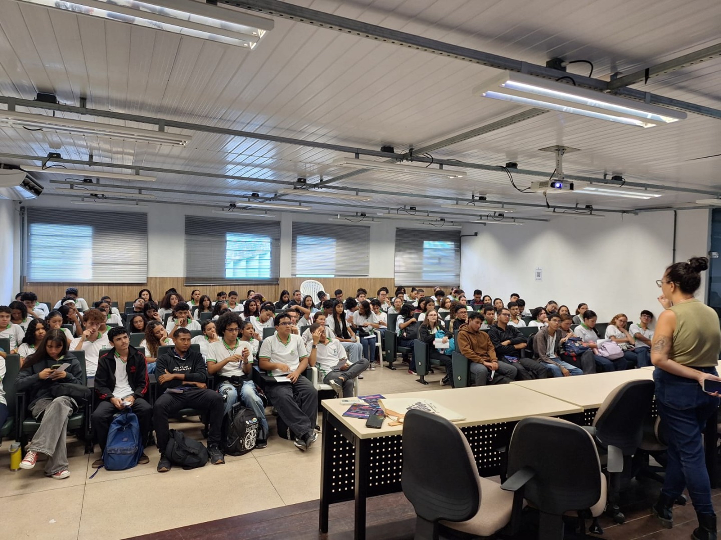  Campus Maceió recebeu a equipe do Sebrae em diferentes momentos para a realização de ações diretas de divulgação e engajamento junto à comunidade acadêmica.