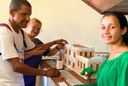 Vivência com pessoas com deficiência visual do Colégio Cyro Acioli em Jaraguá