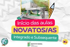 Novatos dos cursos técnicos iniciam aulas na próxima segunda-feira (10/02)