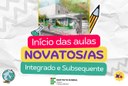 Novatos dos cursos técnicos iniciam aulas na próxima segunda-feira (10/02)