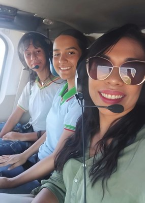 Professora Cleunis Brandão idealizou a visita técnica ao DEA com foco em Mecânica de Aeronaves