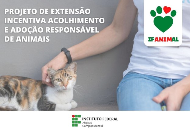 Projeto de extensão IF Animal acolhe animais e incentiva adoção e guarda responsável